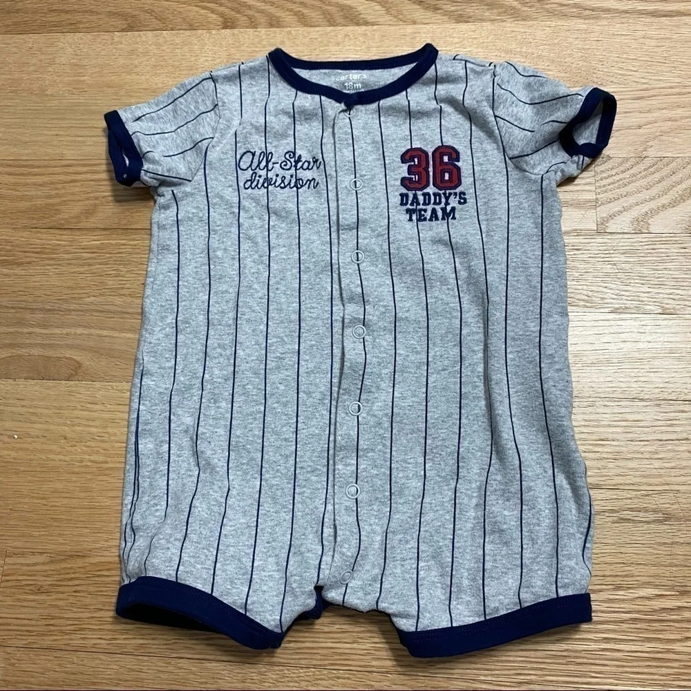 18 mos Shirt Top Bundle Disney Nike Carter’s Bodysuit Baseball Onesie - Picture 7 of 8